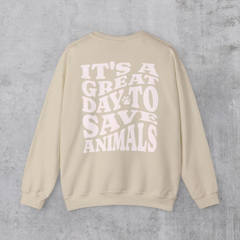 Vet Tech Sweatshirt: Animal Rescue Paw Print Crewneck image 5