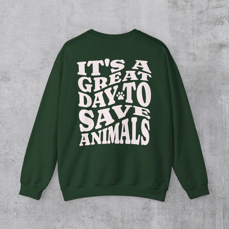 Vet Tech Sweatshirt: Animal Rescue Paw Print Crewneck image 10