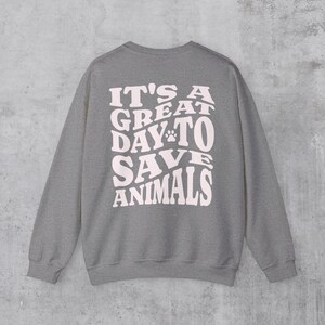 Vet Tech Sweatshirt: Animal Rescue Paw Print Crewneck image 8