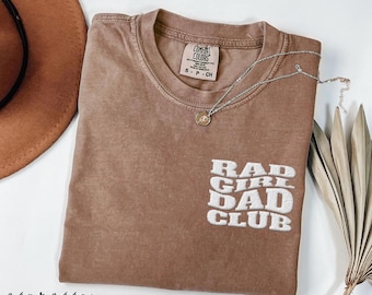 Camiseta Comfort Colors bordada para papá, camiseta para papás geniales, regalo del Día del Padre de parte de los niños, regalo para papá primerizo, camiseta del club de mamás, regalo de Navidad