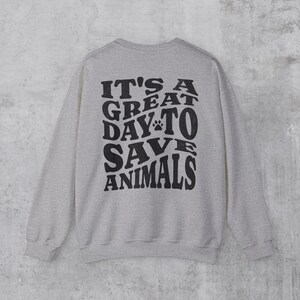 Vet Tech Sweatshirt: Animal Rescue Paw Print Crewneck image 7