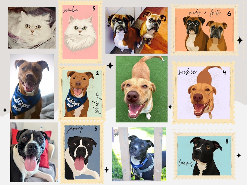 Benutzerdefinierte Haustier Porträt Stempel Shirt, Komfort Farben Shirt, personalisierte Hund Katze Shirt, Haustier-Liebhaber-Geschenk, Haustier-Memorial Sweatshirt, Erinnerung Bild 10
