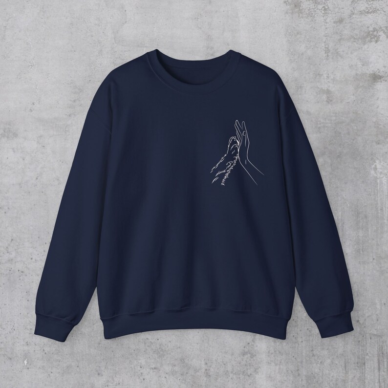 Vet Tech Sweatshirt: Animal Rescue Paw Print Crewneck image 9