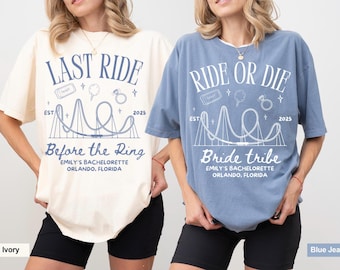 Comfort Colors Bachelorette Party Shirt, Amusement Park Theme