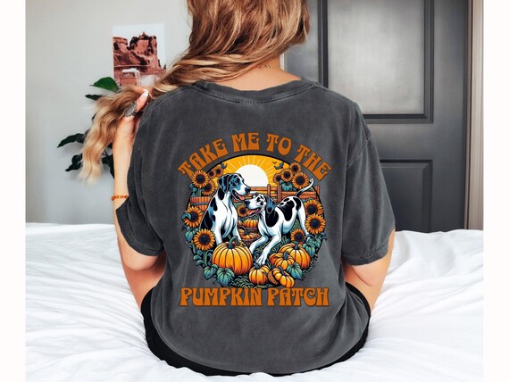 Women's 'I Love Fall' Graphic Tee - Plaid Stripe Pumpkin Print Short Sleeve Shirt, Light Grey - View #9