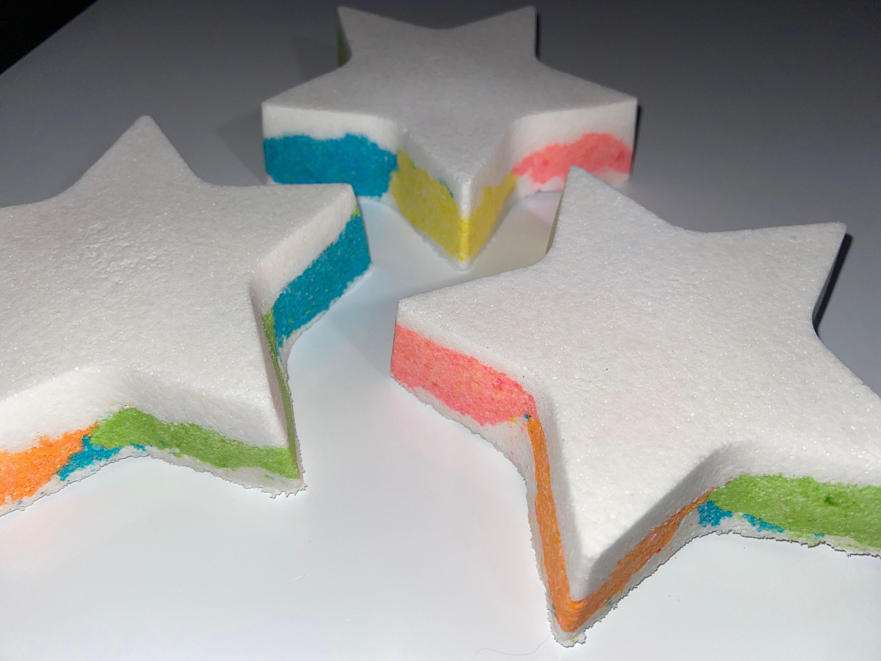 Multi coloured star bath bomb | Etsy
