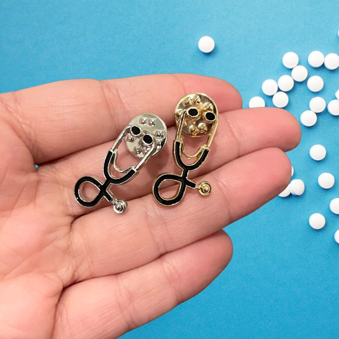 Stethoscope Enamel Pin Healthcare Pins for Medical Workers Etsy