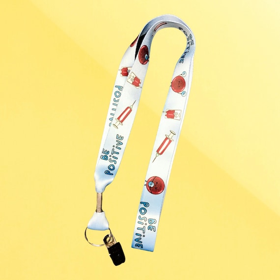 Be Positive Medical Lanyard Medical Puns for Healthcare Workers Nurses  Doctors Hospital Lanyard Accessories Medicine Gifts Unique 