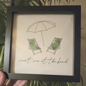 Beach glass art