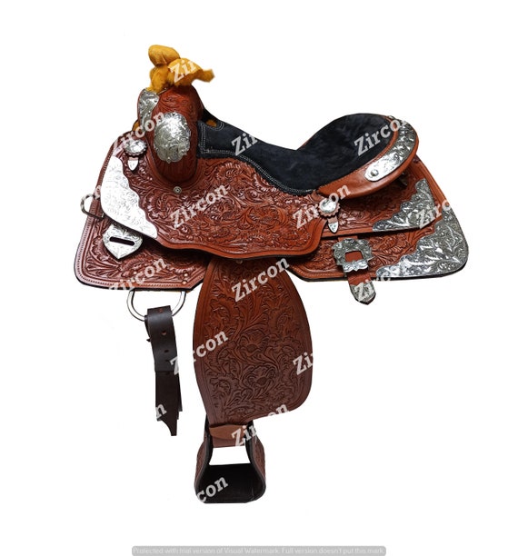Selle western en cuir Vintage Selle western en cui... | Sport: enchères
