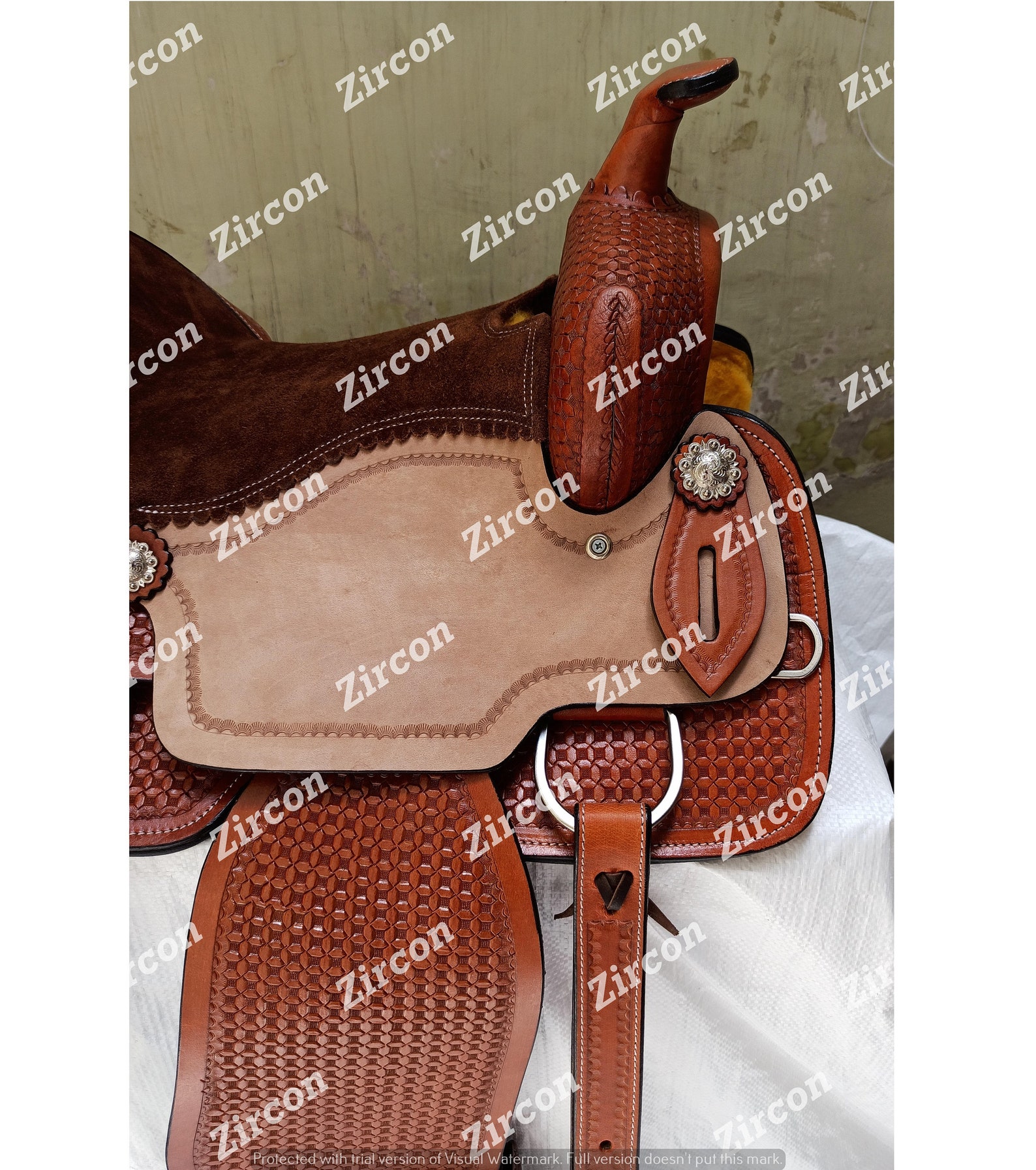 Horse Western saddle 33 with matching Headstall & Breastplate Etsy