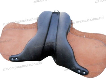 English saddle brown leather treeless GP all purpose saddle in all size 