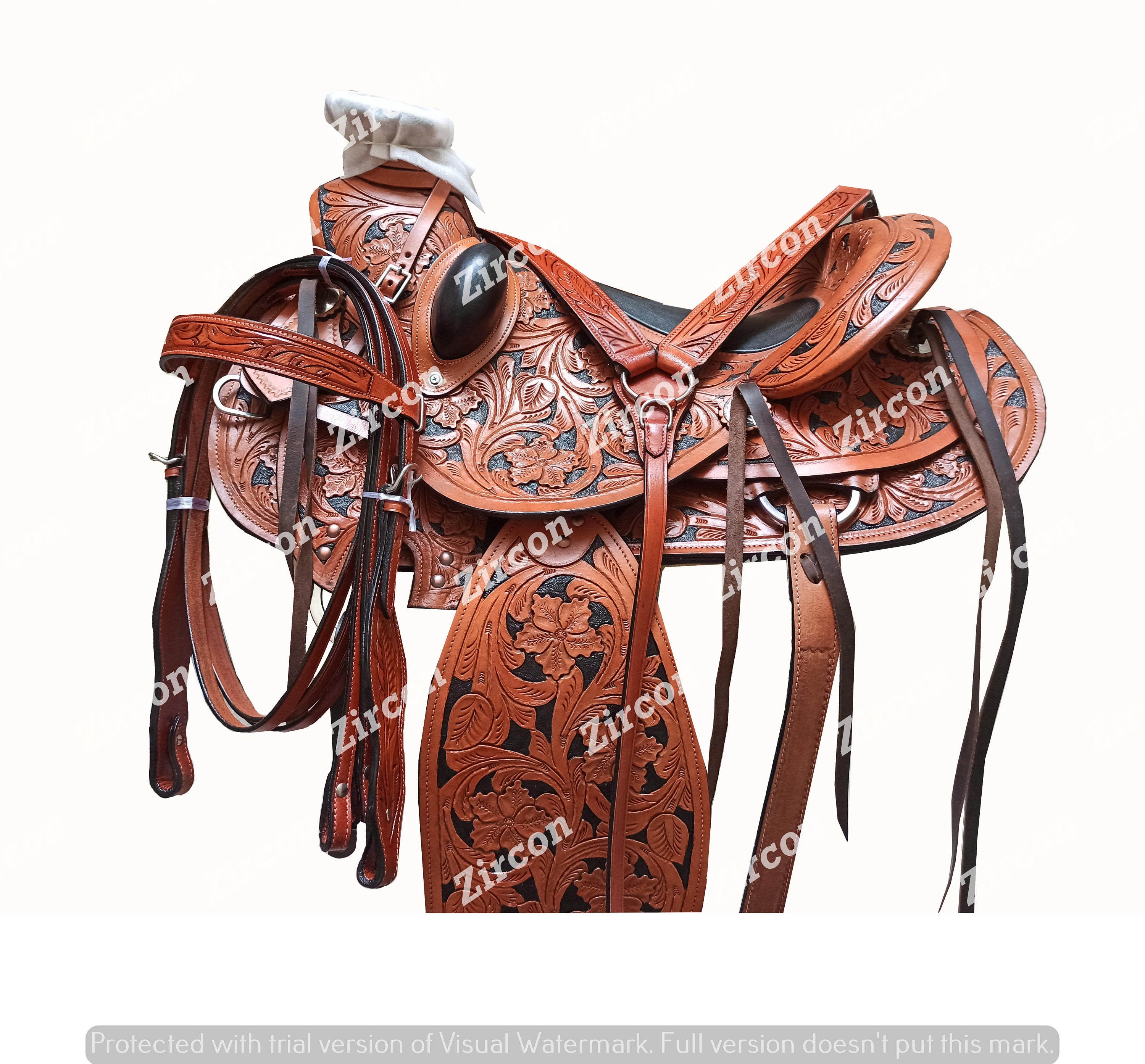 Western saddle Premium Leather Western Saddle 10 by SAME DAY Etsy