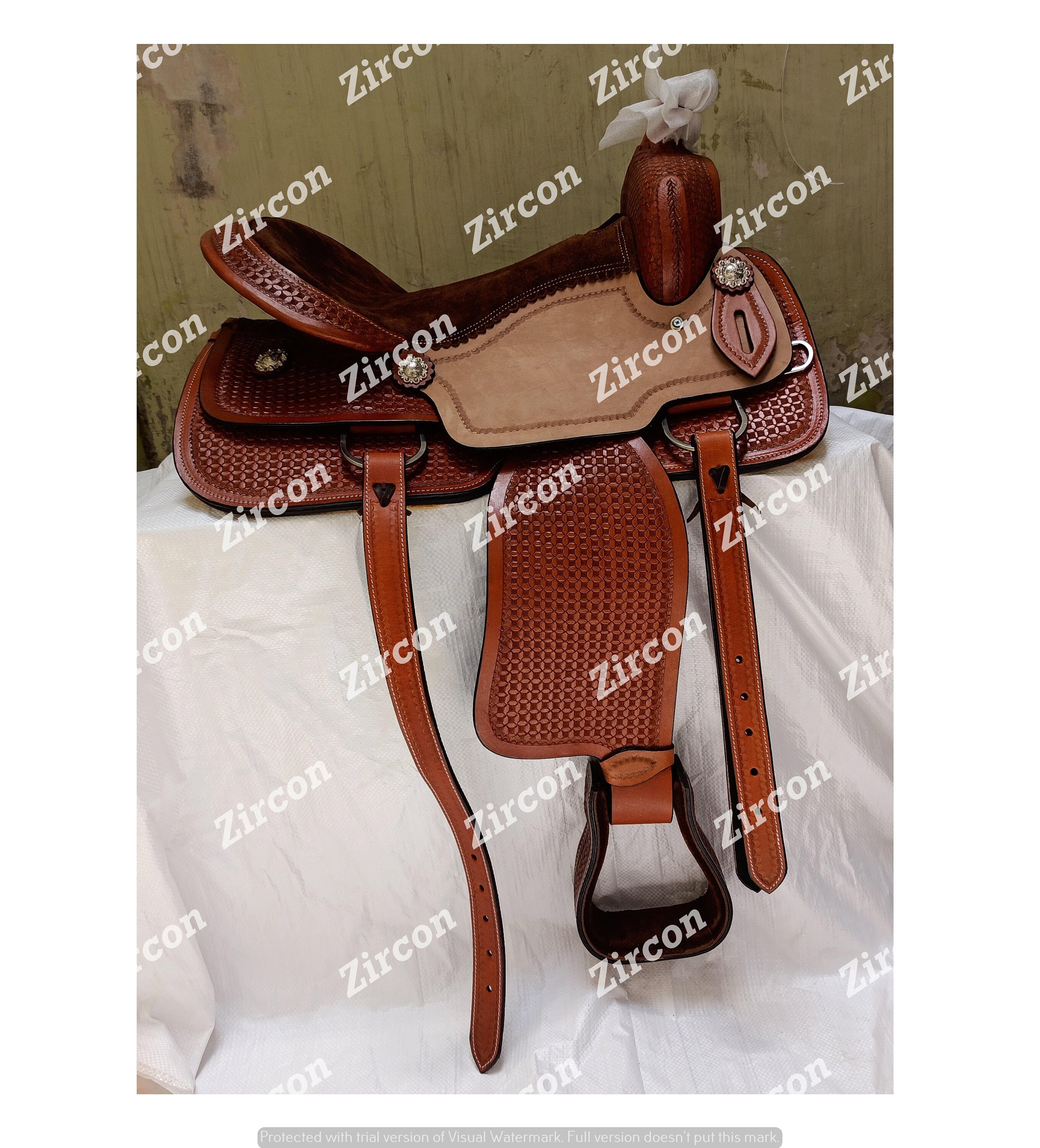 Horse Western saddle 33 with matching Headstall & Breastplate Etsy