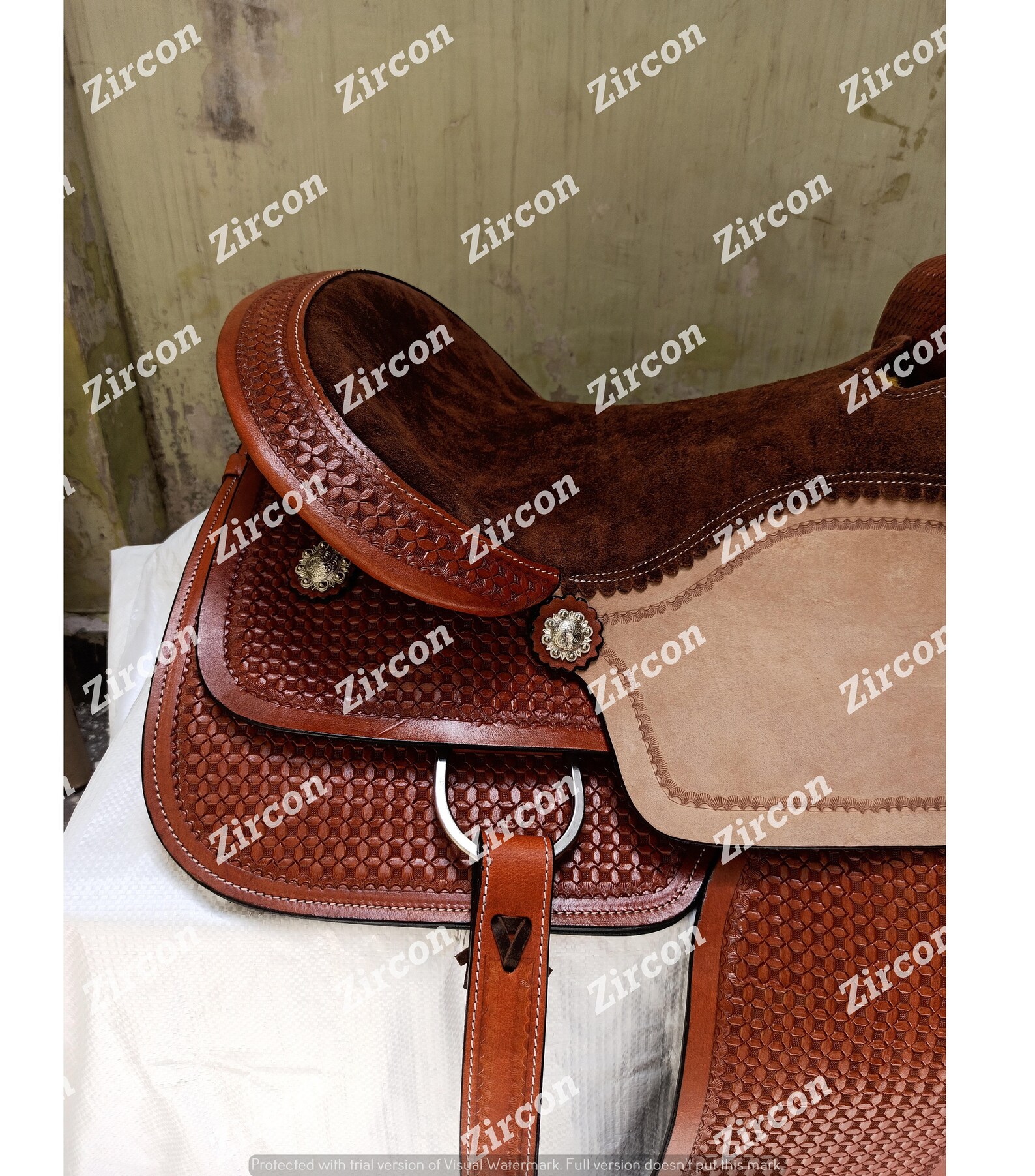 Horse Western saddle 33 with matching Headstall & Breastplate Etsy
