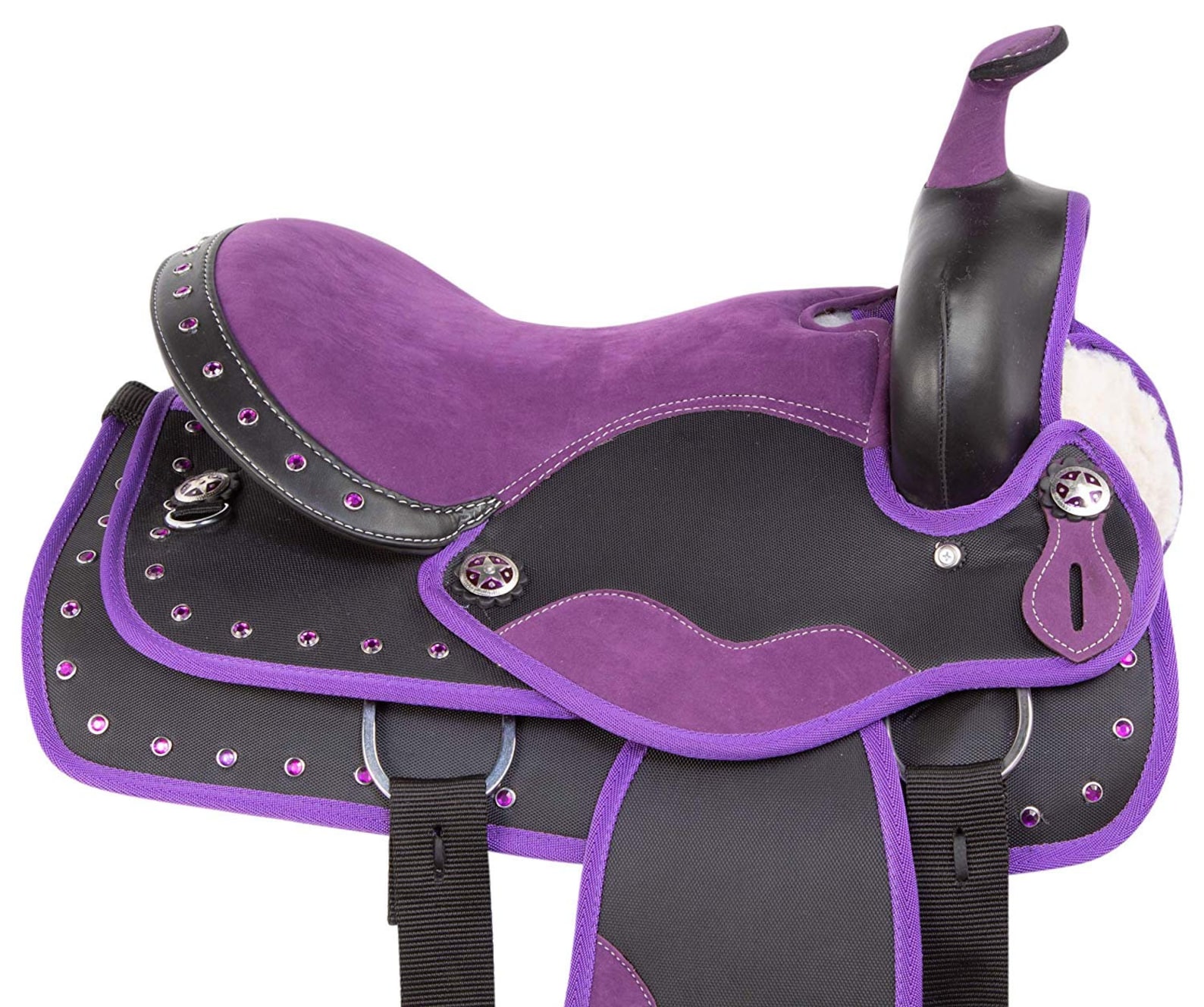 Purple Horse Saddle Western Synthetic Barrel Racing Trail TACK Etsy