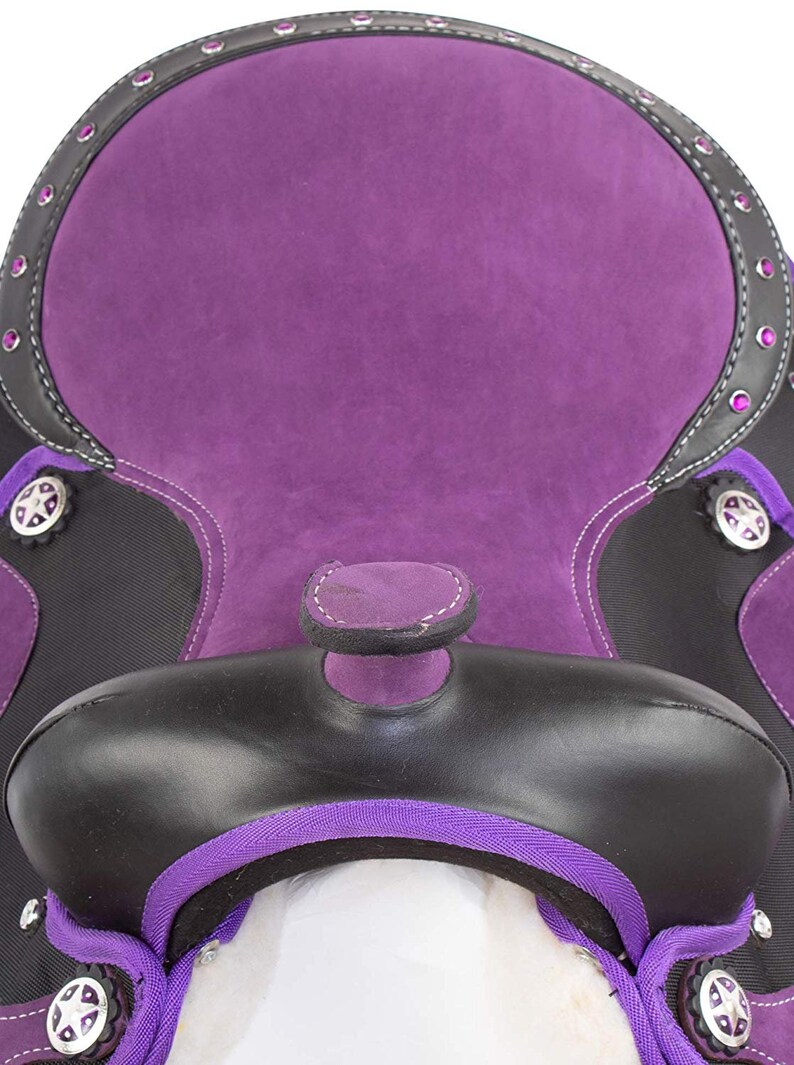 Purple Horse Saddle Western Synthetic Barrel Racing Trail TACK Etsy