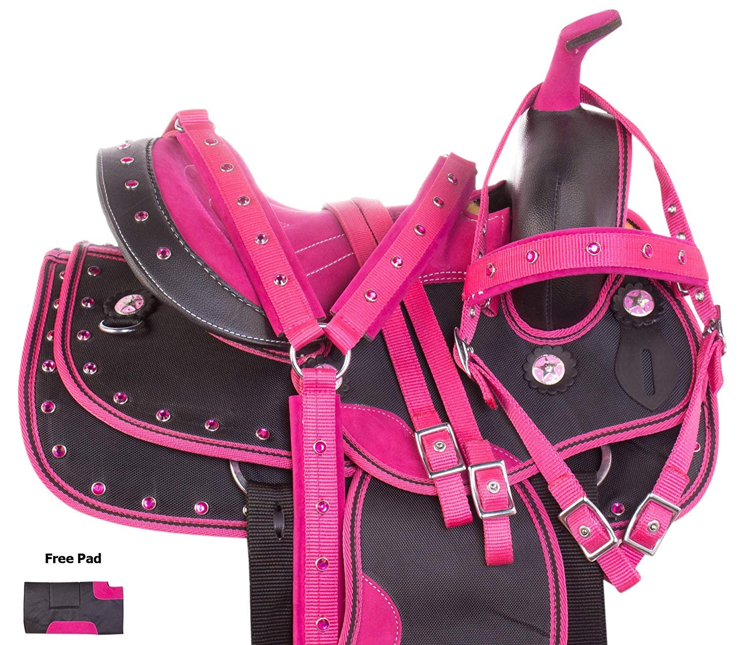 Pink Synthetic Western Horse Pony Saddle TACK Set 12 Light Etsy