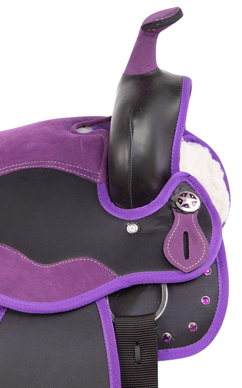 Purple Horse Saddle Western Synthetic Barrel Racing Trail TACK Etsy