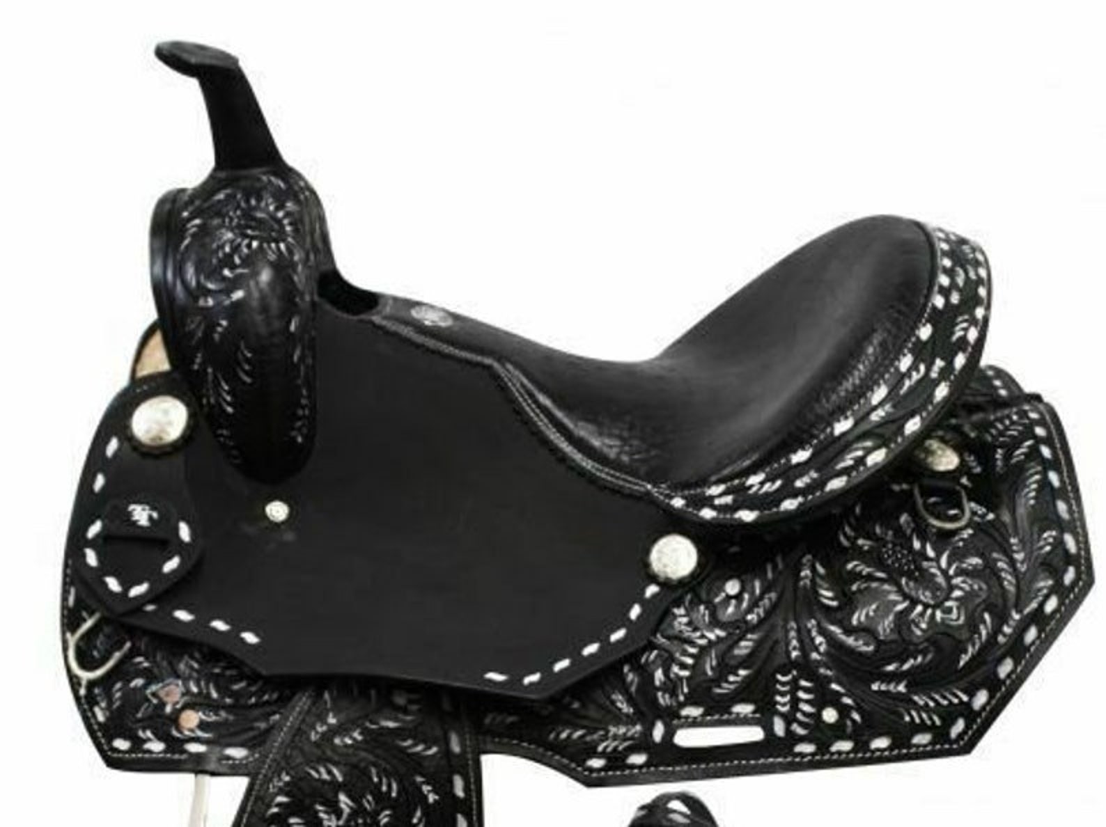Hackamore En Cuir Tressé Sliester – Équipement Western Pour Cheval – Occasion