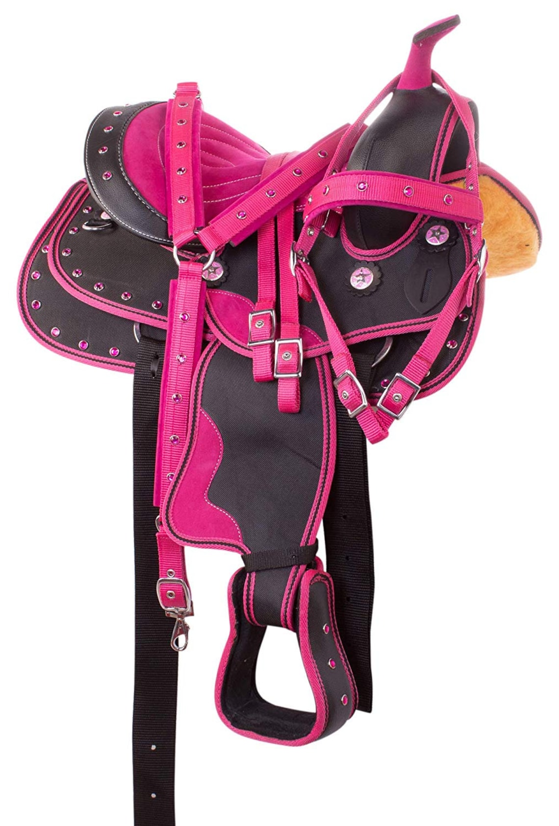 Pink Synthetic Western Horse Pony Saddle TACK Set Light Weight Etsy