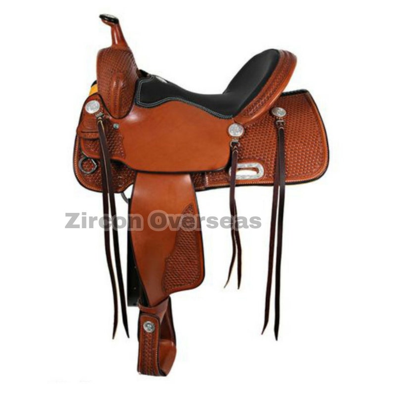 Lederen western zadel paard premium zadels speciale editie 101 | Etsy  Nederland