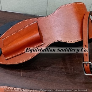 New leather western back cinch girth horse riding tack accessories by Equistallion