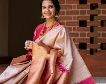 Readymade Banarasi Georgette Antique Zari Weaving Bridal Pure Special Occasion Exclusive Saree Designer Chiffon Sari Women Blouse Wedding