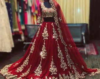 red bridal lehenga with price