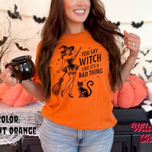Will Trade Candy For Wine Ghost Halloween T-Shirt - Women's Funny Graphic Tee, Casual Witch Letter Print Top - View #4