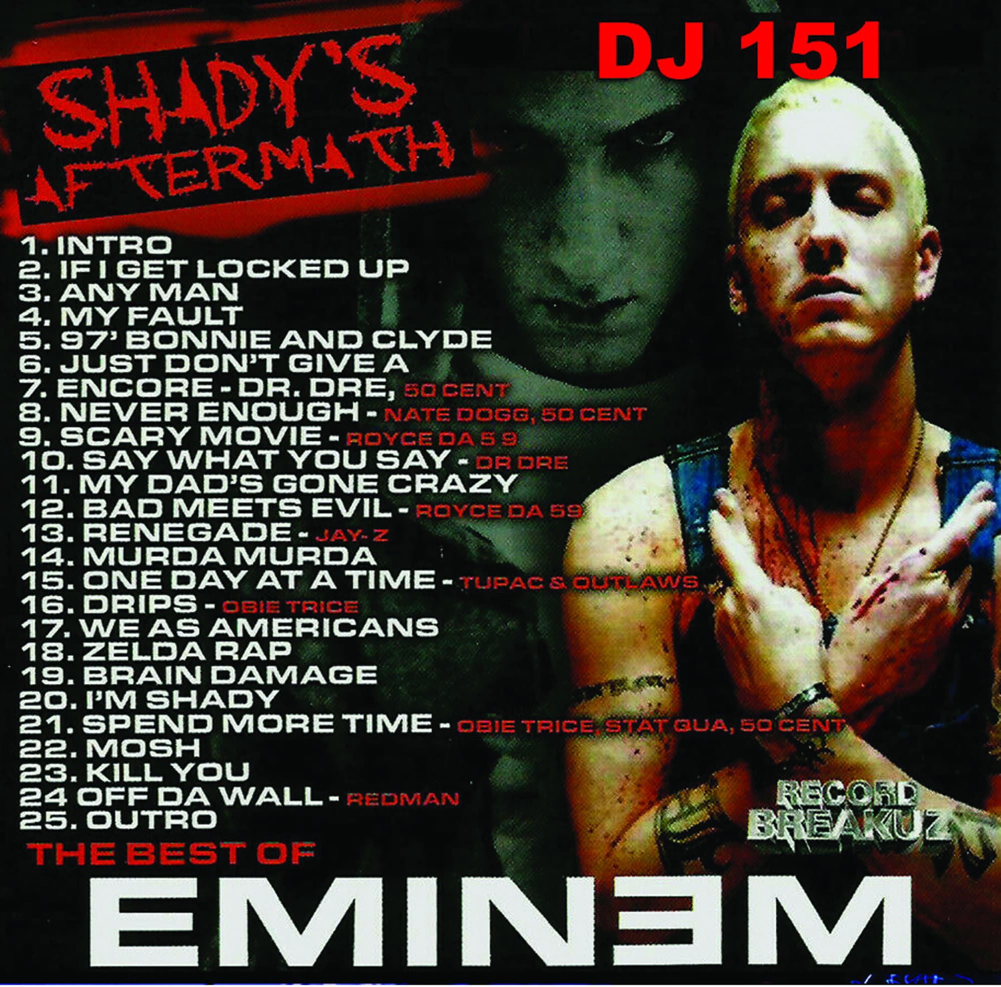 Best Of EMINEM HipHop Classics Mixtape Compilation Mix CD Etsy
