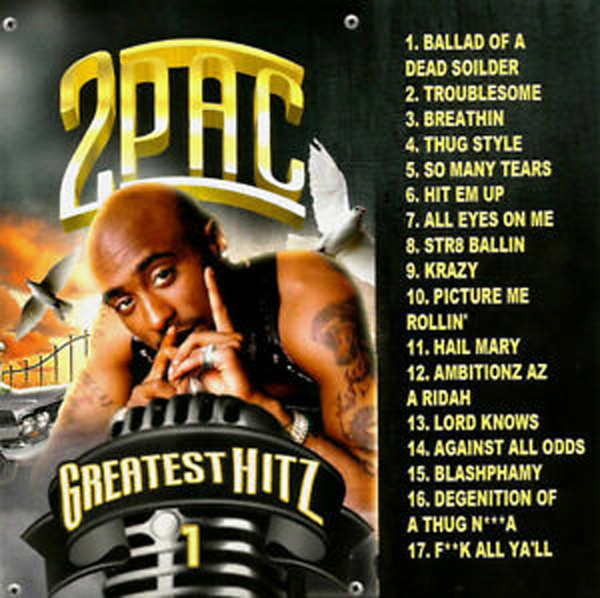 Tupac Greatest Hits 1&2 HipHop Classics Mixtape Compilation Etsy