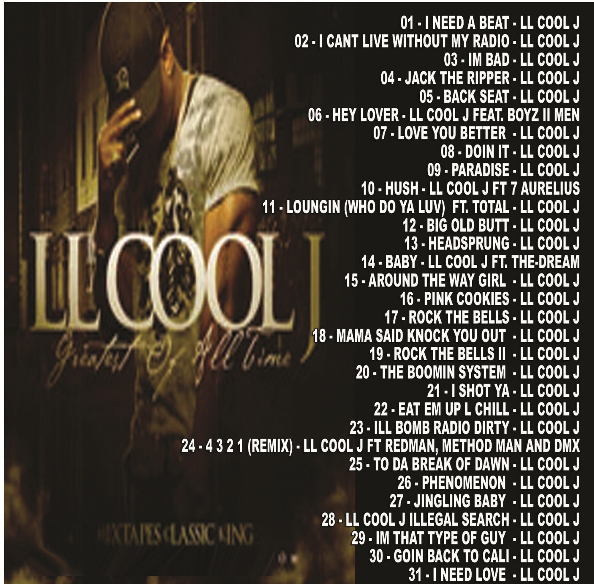 Best Of LL COOL J HipHop Classics Mixtape Compilation Mix Etsy
