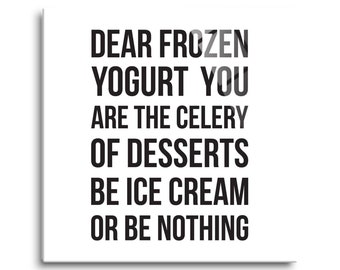 Frozen Yogurt | Etsy