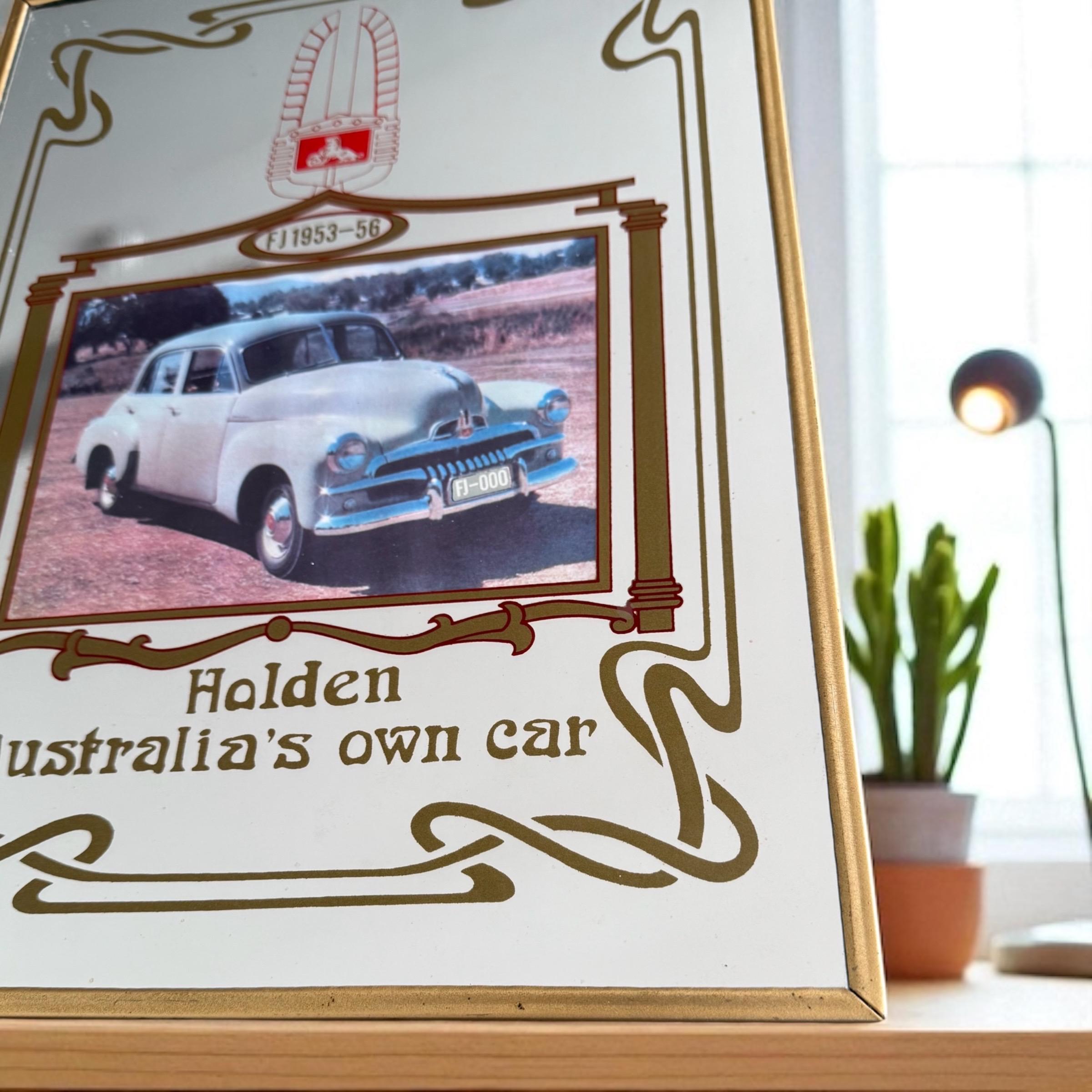 Vintage Mirror Holden Car Print Australia’s Own Car Sign Wall Plaque ...
