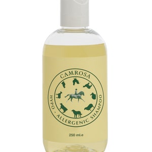 Camrosa multi use, mild but concentrated shampoo for all animals (250ml, dog shampoo, horse shampoo, pet shampoo)