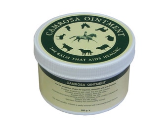 Camrosa Ointment (200g): a soothing, healing balm for sore, itchy skin & wounds in all animals, sore paws, dry nose in dogs and much more.