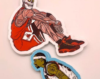 G.O.A.T. Basketball Legends Sticker Set |