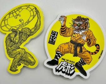 Shaolin WU Hip Hop Clan Sticker Pack: Hip Hop Art, Tiger Style