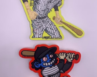 BaseBall Furies X the warriors (1979) 4 inch stickers (2 sticker pack) cult movie decal