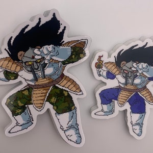 Metal Face Vegeta (2 sticker pack) mf DOOM x Vegeta x dragon ball Z x DBZ x anime x underground hip hop sticker x operation doomsday