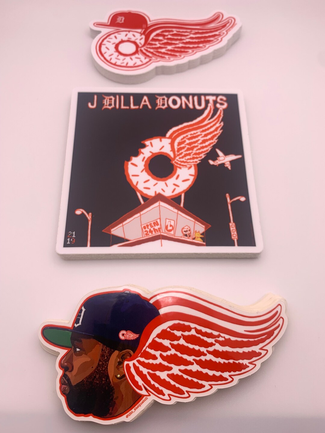 Donuts Dilla Sticker Pack: Hip Hop Legendary Producer, Donuts, (3 ...