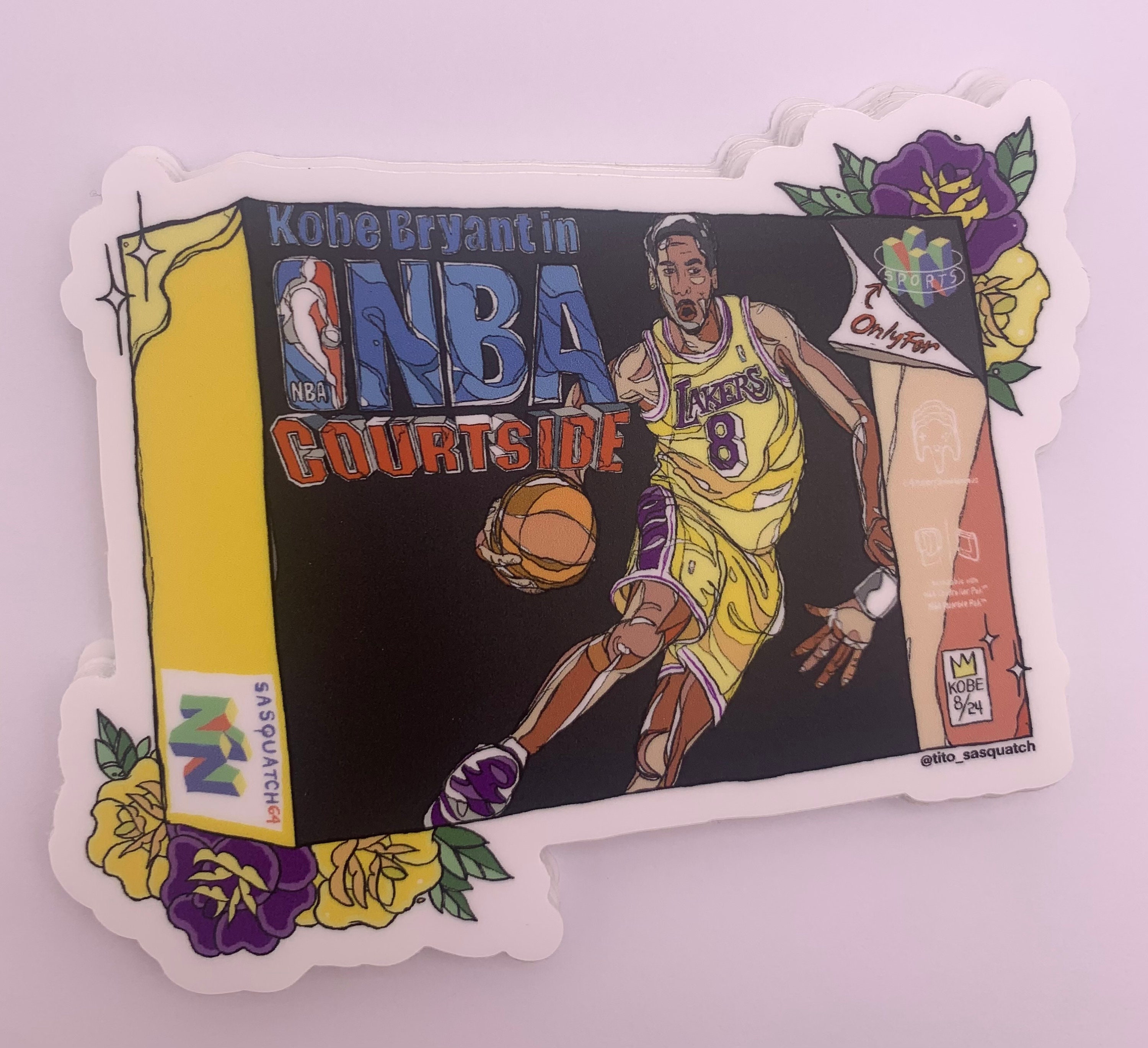 Lakers Kobe Bryant Sticker 24 Basketball Decals NBA Truck Laptop Glass PC