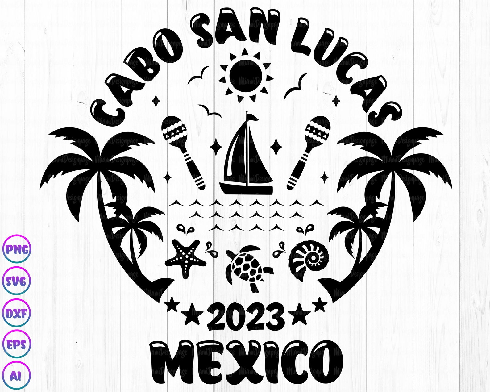 Cabo San Lucas 2023 Svg Cabo San Lucas Vacation Svg Cabo Etsy