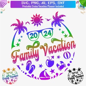 Family Vacation 2024 Svg, Family Vacay 2024 PNG, Family Trip Shirts Svg, Matching Family shirt Svg, Family svg, cut file, Family Spring 2024