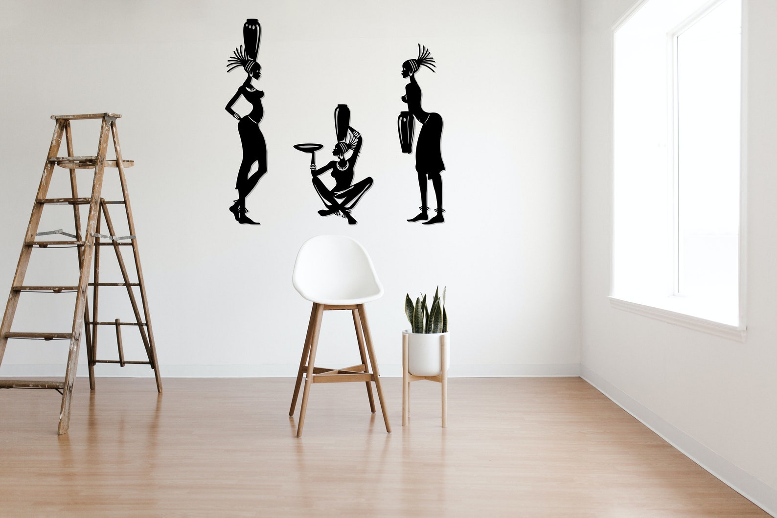 African Women Wall Art Svg African Wall Decor SVG DXF Cut Etsy