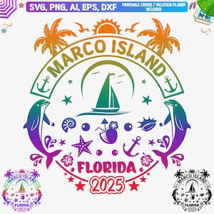 Marco Island Florida 2025 svg, Marco Island Familienurlaub svg, Marco Island Girls Trip Png, Florida Urlaub svg, Marco Island Cut-Dateien