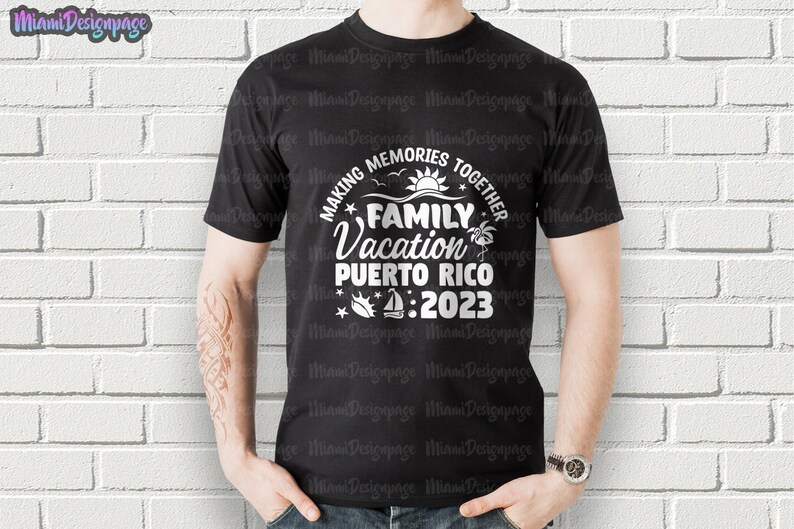 Puerto Rico Family Vacation 2023 Svg File Puerto Rico Family Etsy Canada