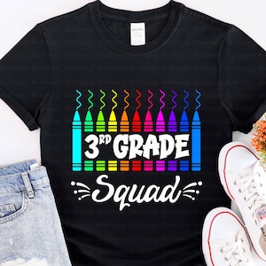 Third Grade Squad Teacher Svg, 3th Grade Squad Teacher shirt PNG, First Day of School Shirt SVG, School Shirt Design, back to school 2023