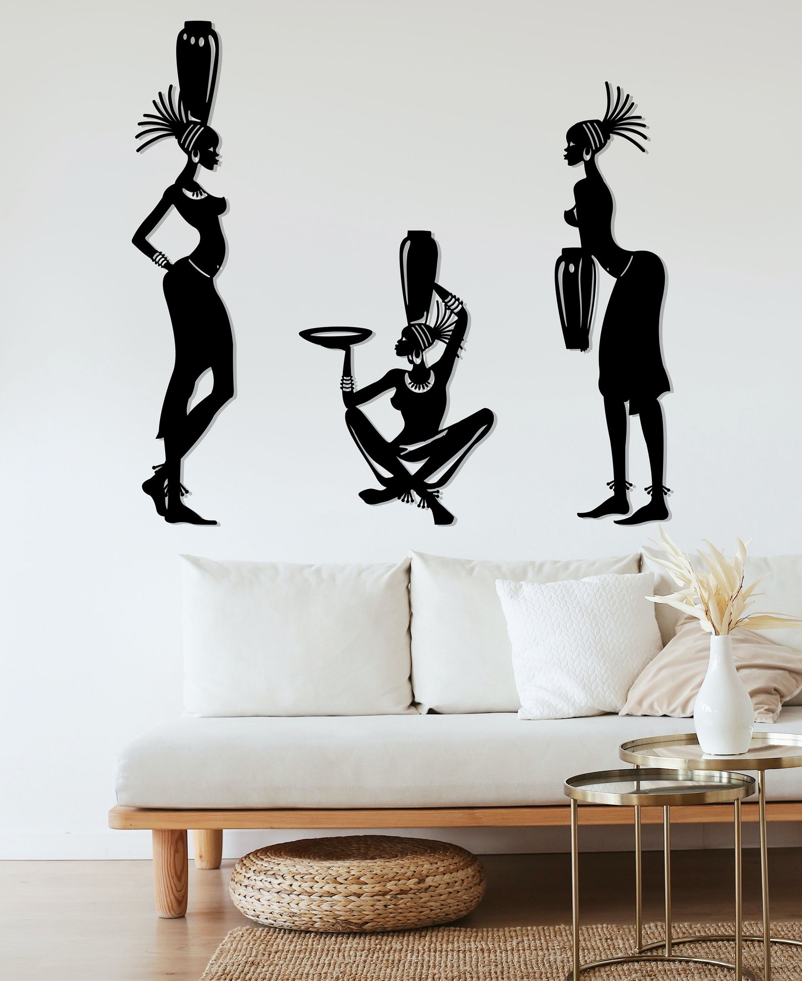 African Women Wall Art Svg African Wall Decor SVG DXF Cut Etsy